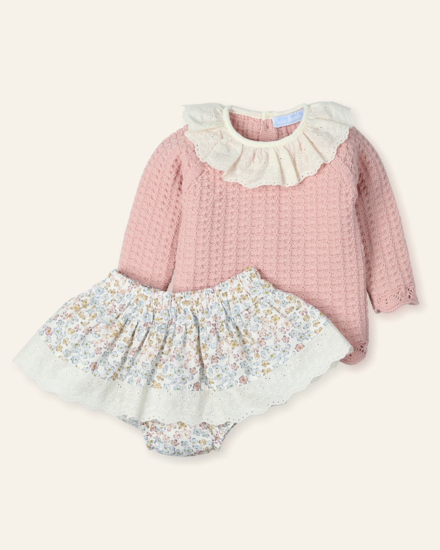 Conjunto Falda y Punto Fleur Vintage