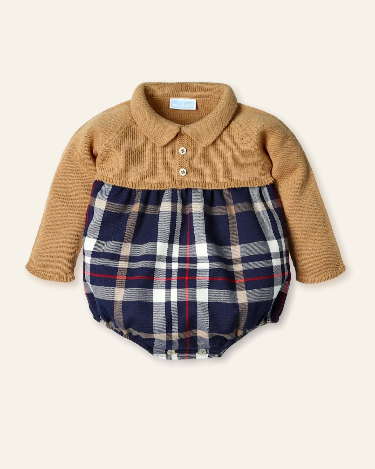 Pelele tejido tartan yuca