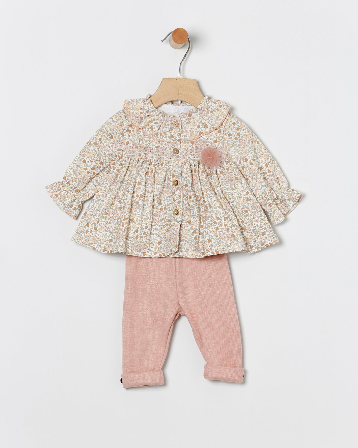 Conjunto Flores Nude Legging