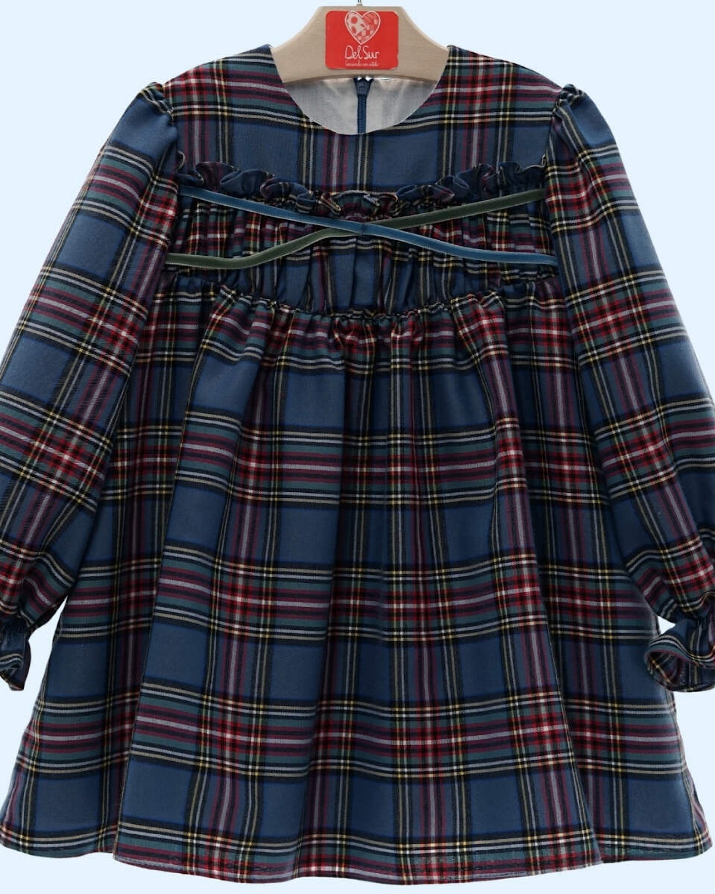 Vestido Infantil Azul Regata