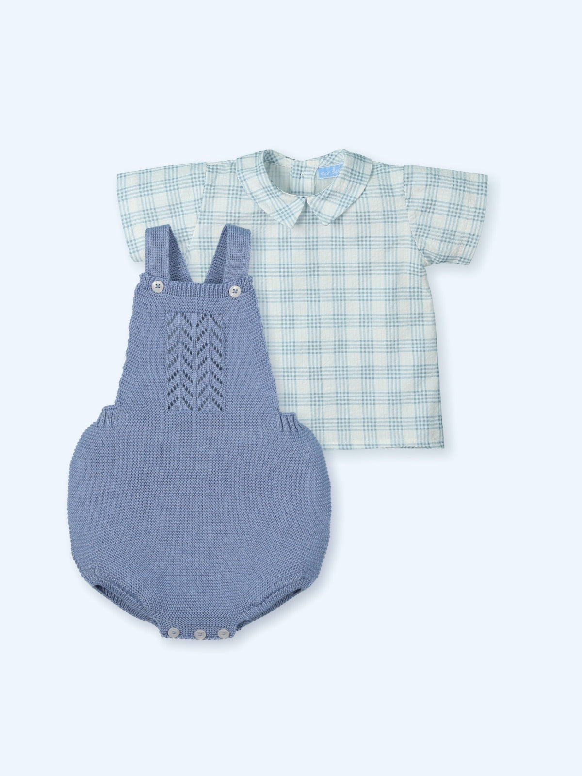 Conjunto Tejido y Camisa cuadros
