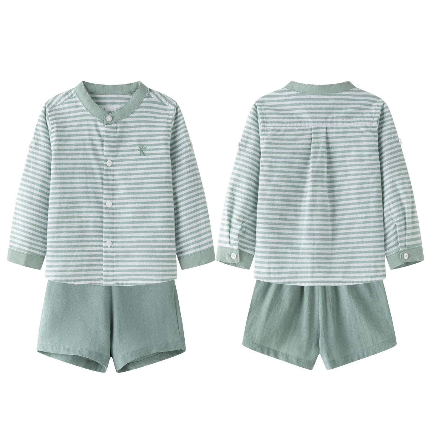 Baby Boy Set Lineas verde