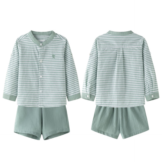 Baby Boy Set Lineas verde