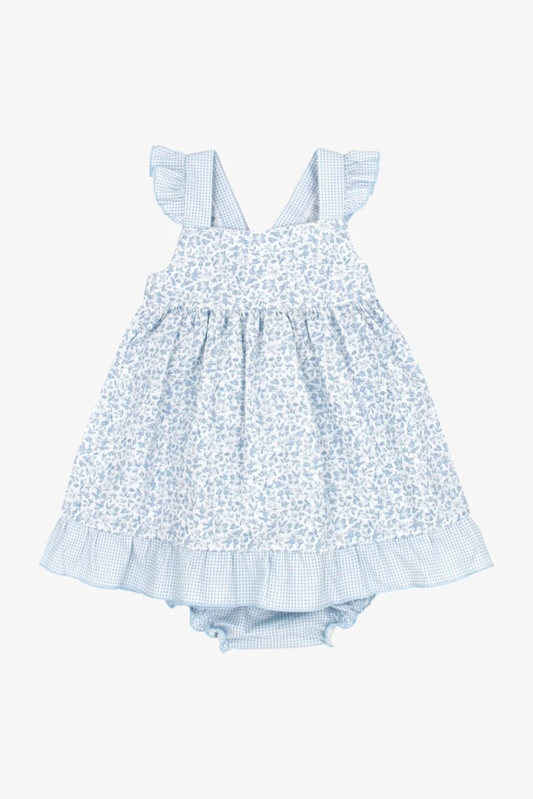 Vestido y Braguita Celeste Flores