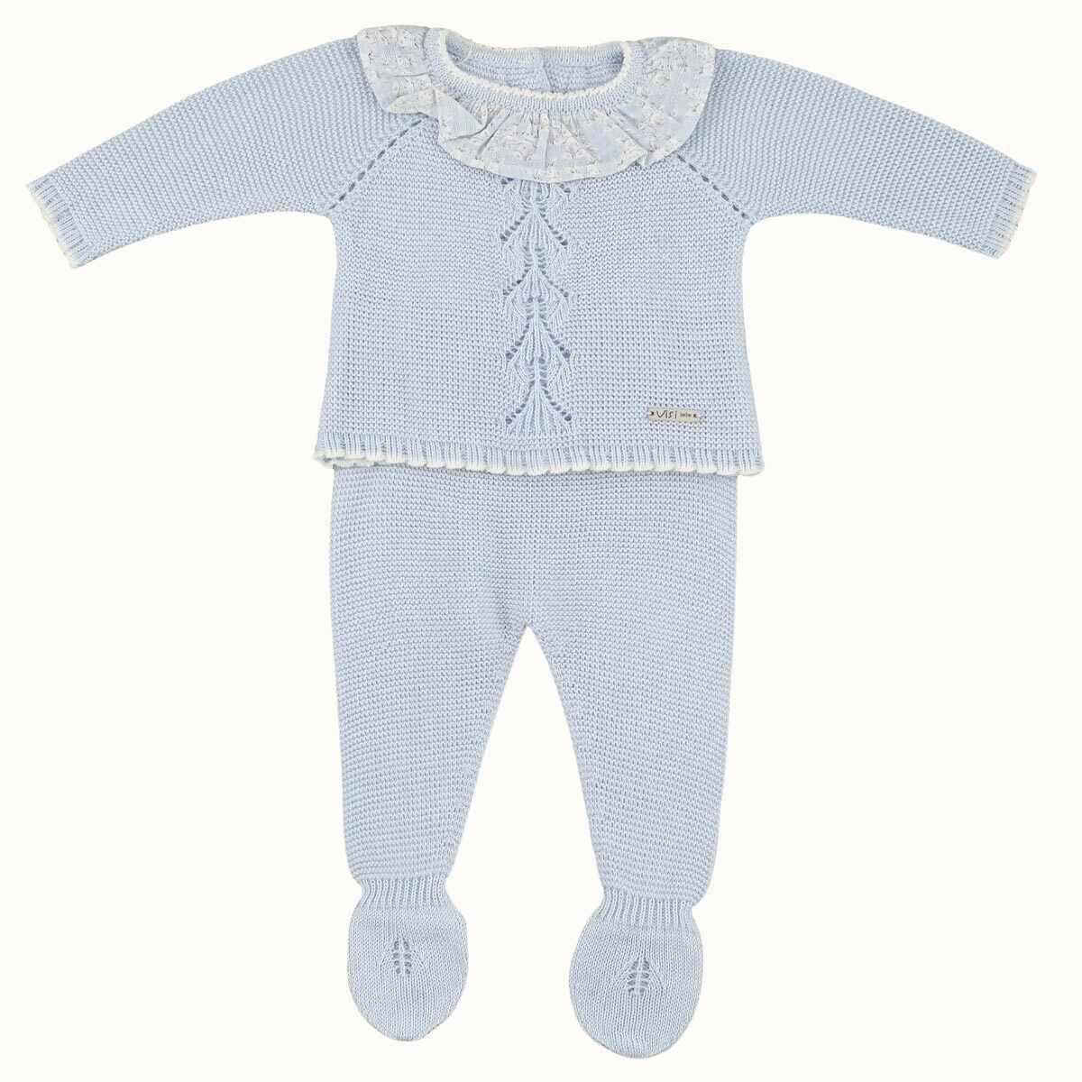 conjunto tejido conejos