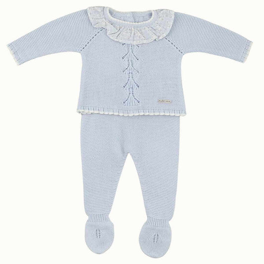 conjunto tejido conejos