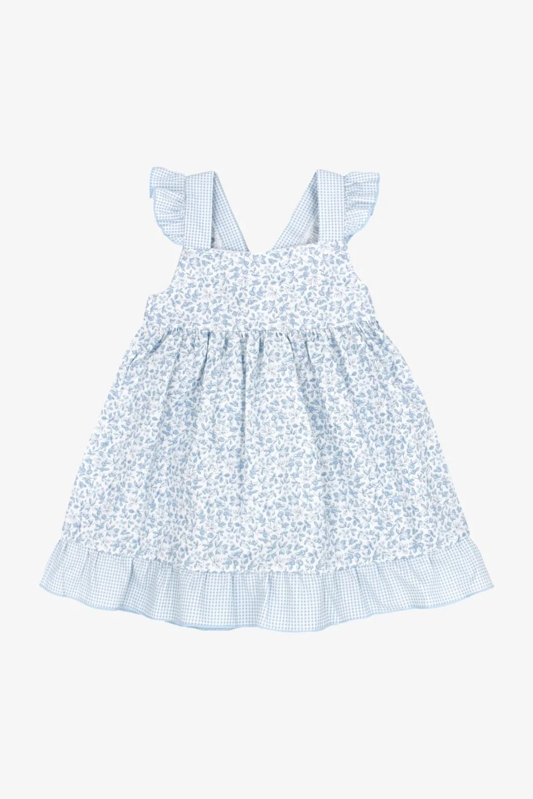 Vestido Flores Celeste
