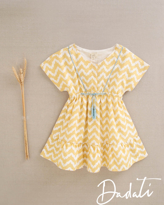 Vestido Tribal Amarillo Dadati