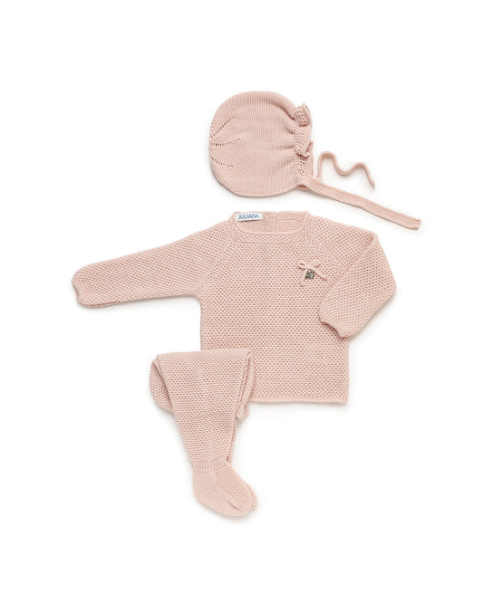Conjunto 3 Piezas Rosa Palo