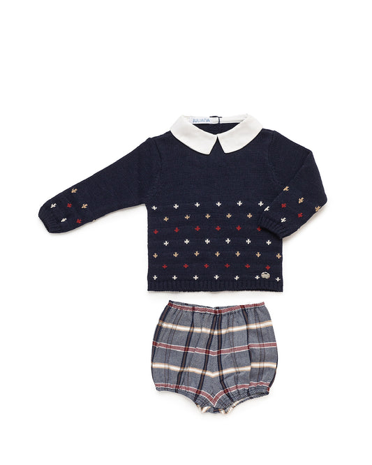 Conjunto Pantalón Cuadro Estrellas