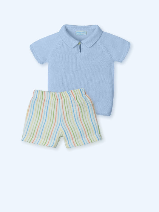 Set short rayas azafata