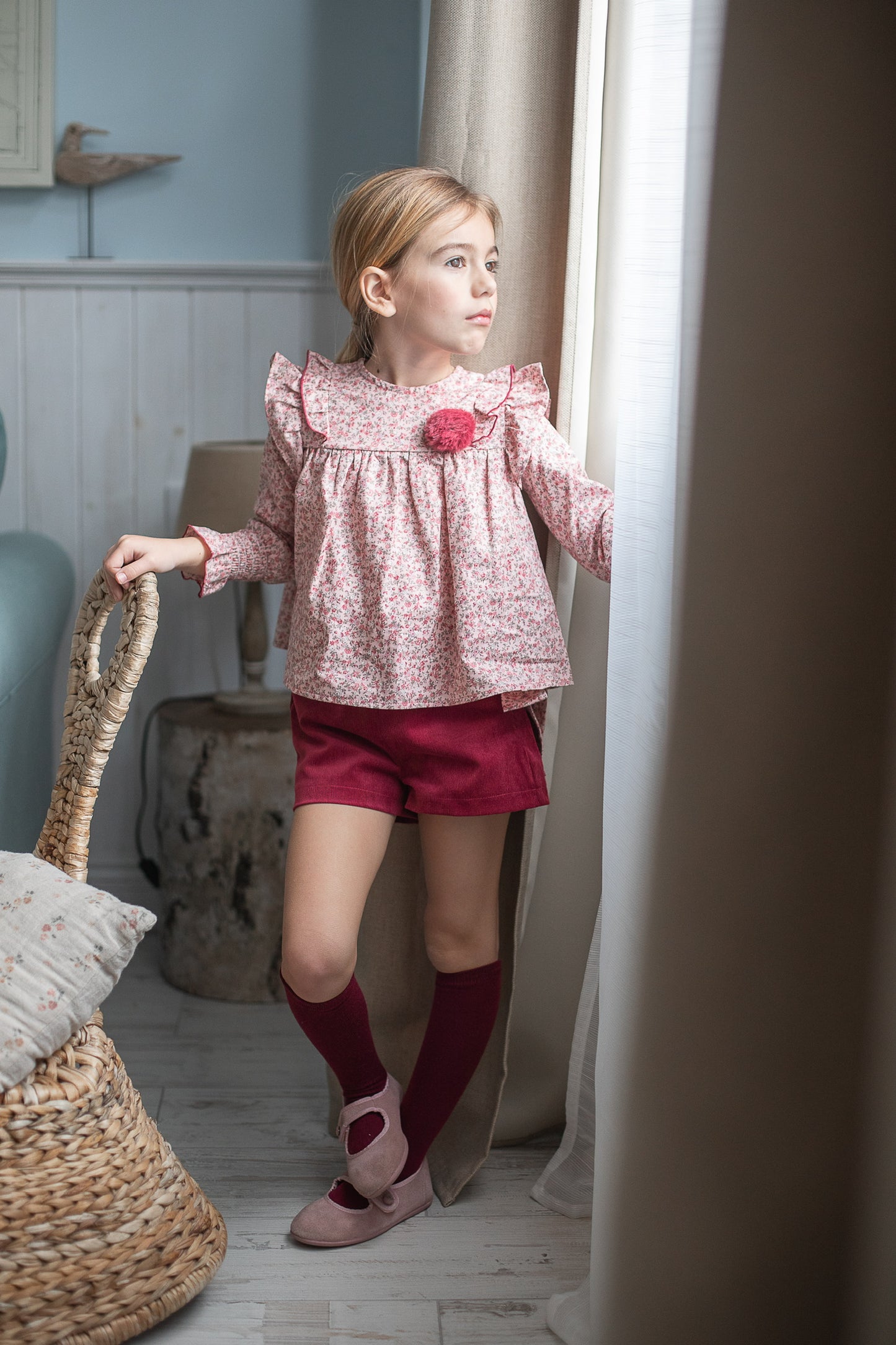 Conjunto Niña Burdeos