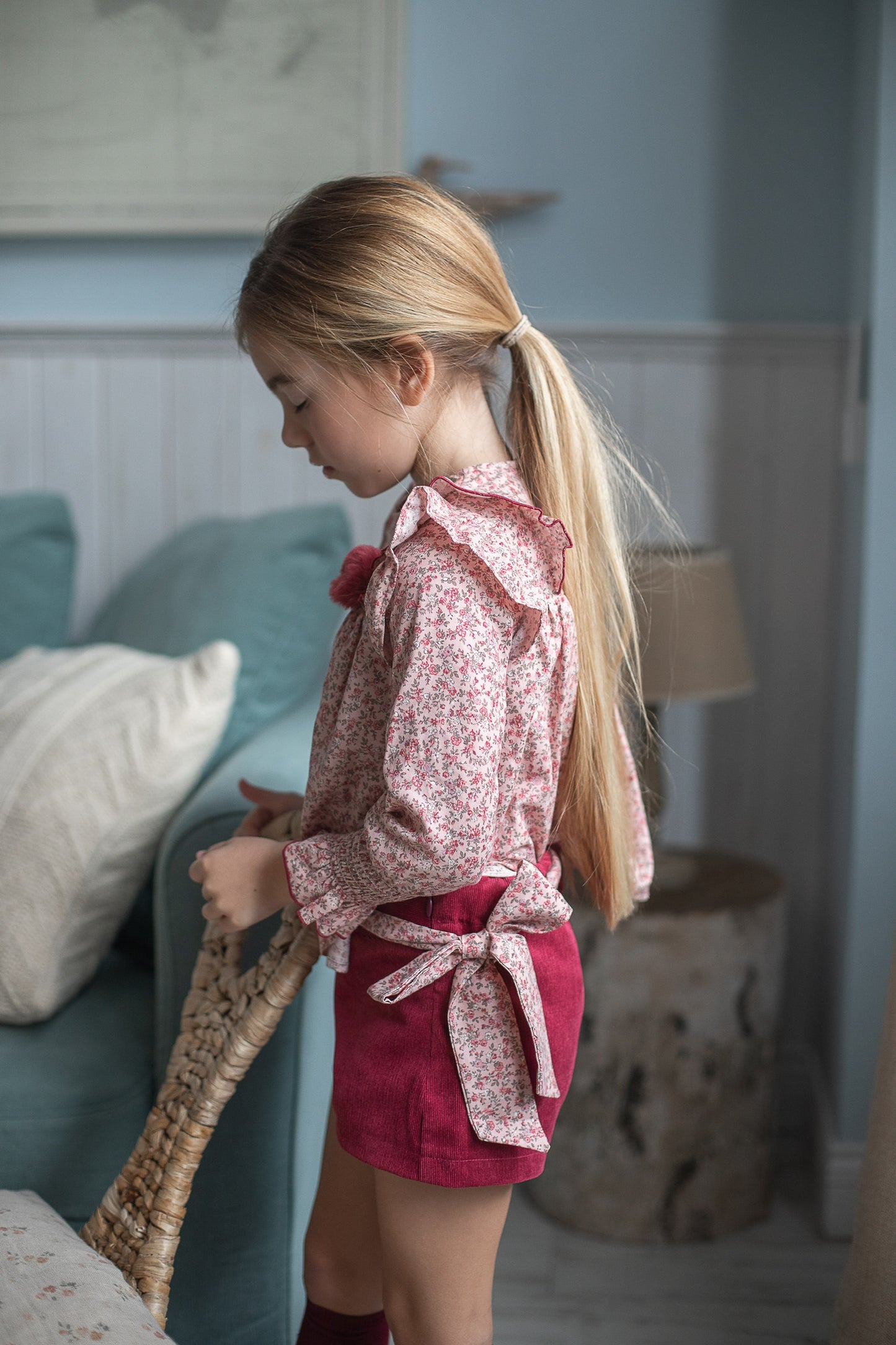 Conjunto Niña Burdeos