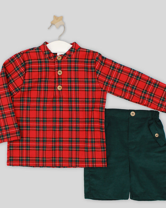 Camisa y Bermudas Rojo