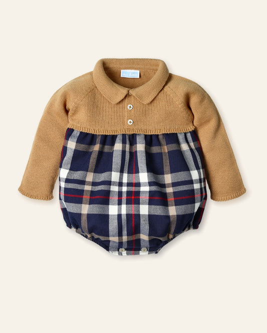 Pelele tejido tartan yuca