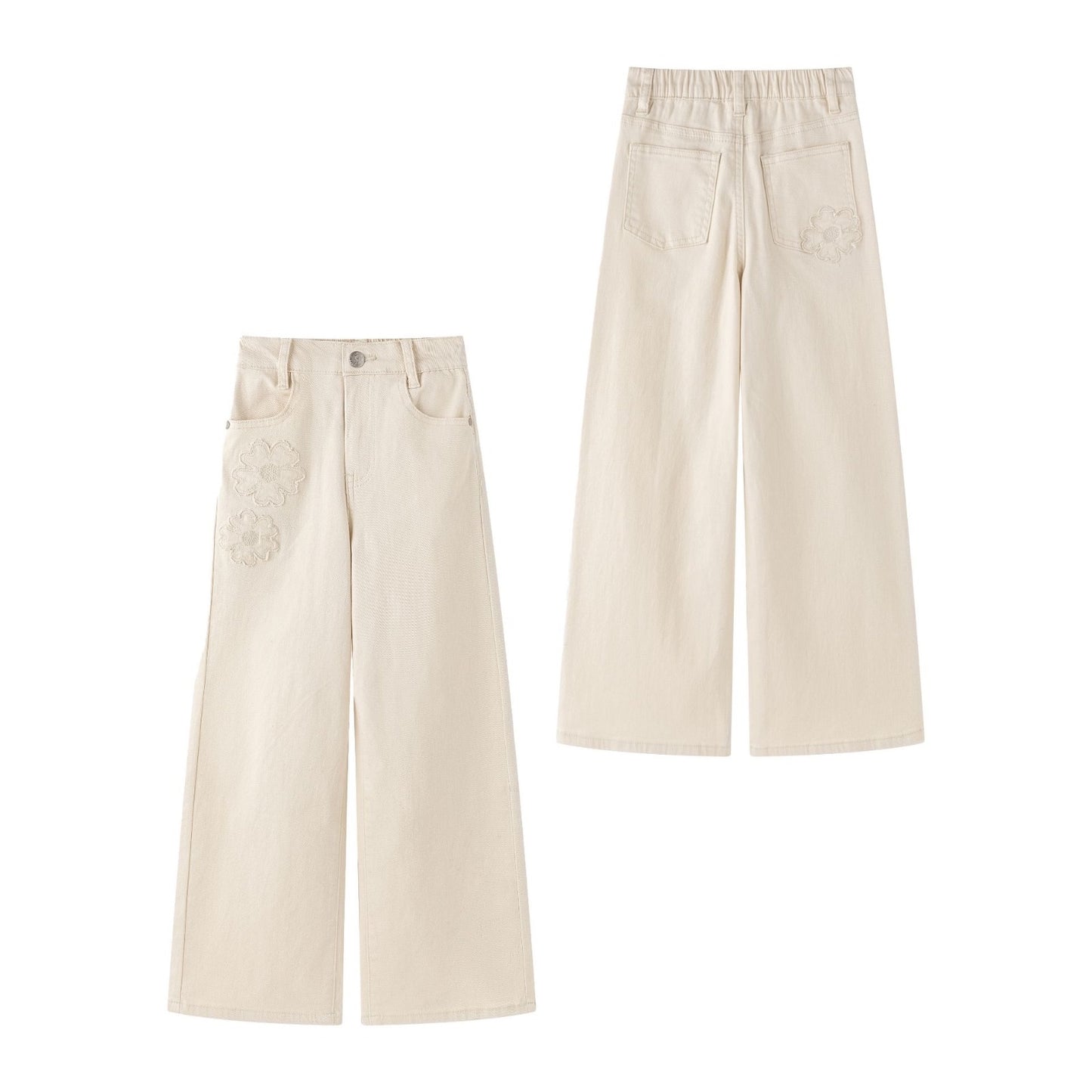 Pant Set Fall Flowers Niña