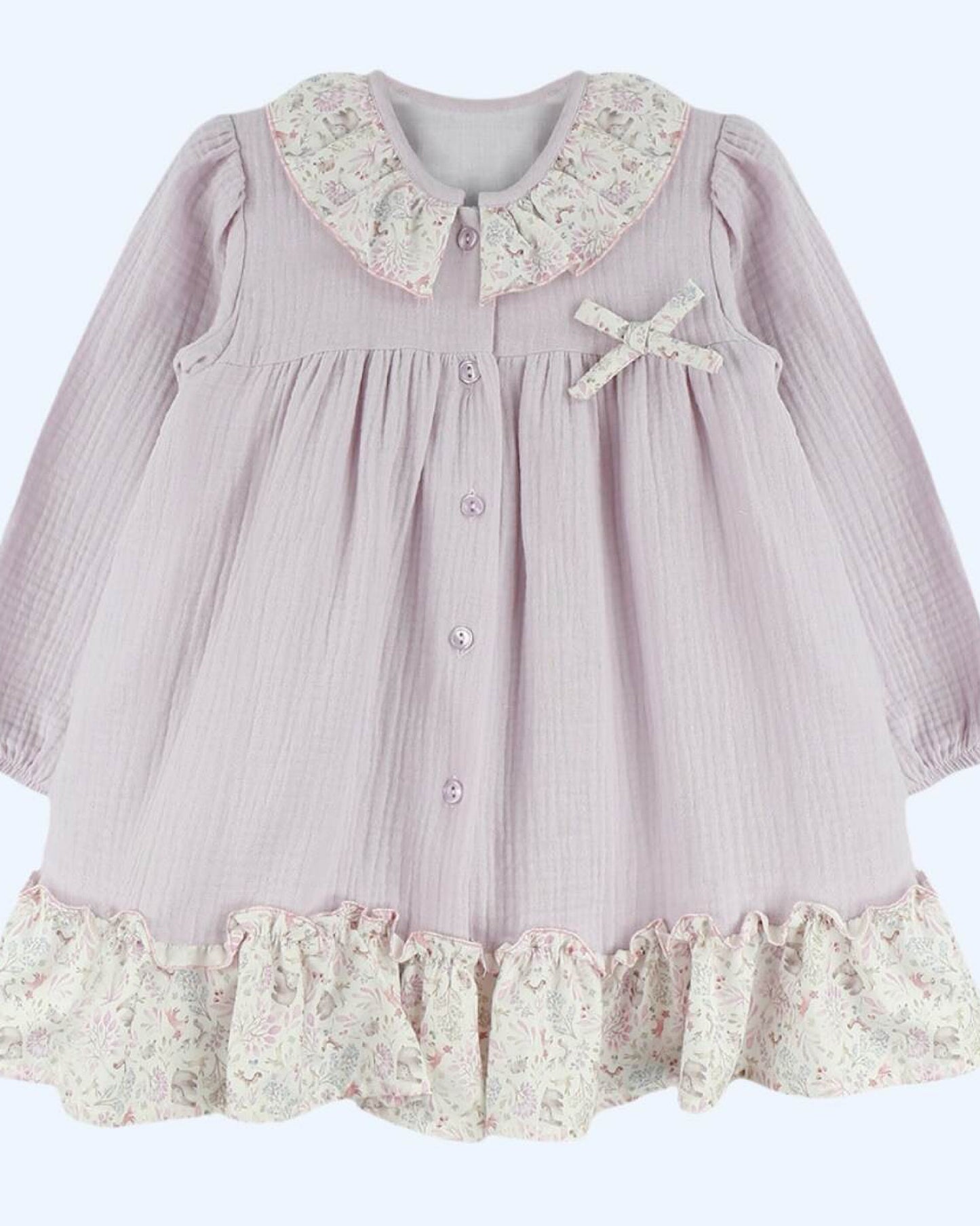 Vestido Botones Malva