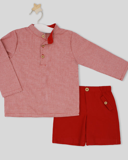 Camisa y Bermudas Rojo