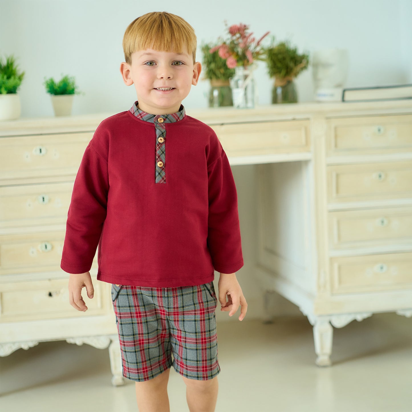 Sudadera y Bermudas Gris