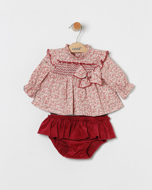 Conjunto Bebé Burdeos