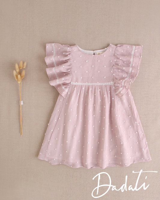 Vestido Plumeti Malva Dadati