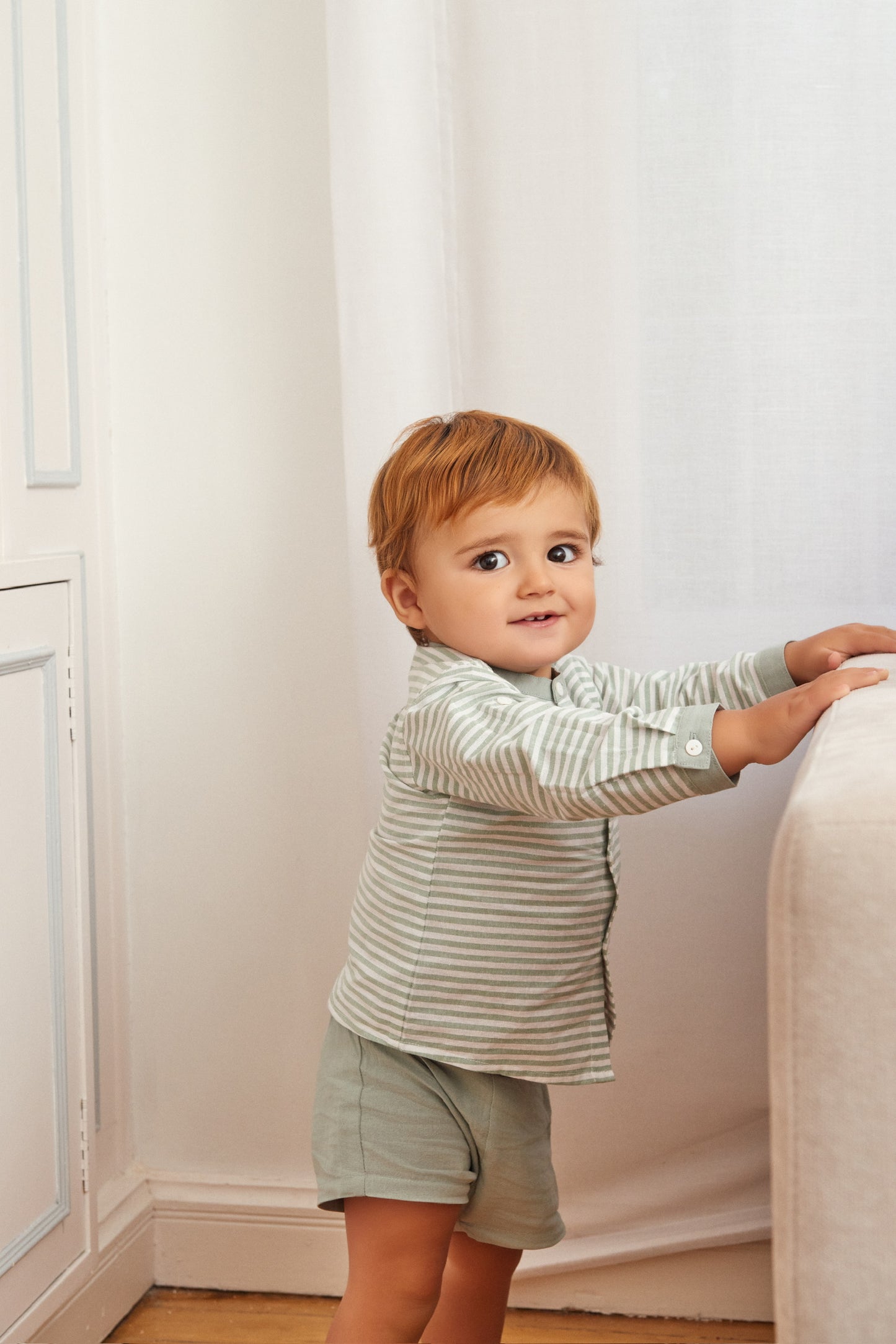 Baby Boy Set Lineas verde