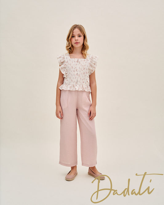 Pant Set Floral Rosado Dadati