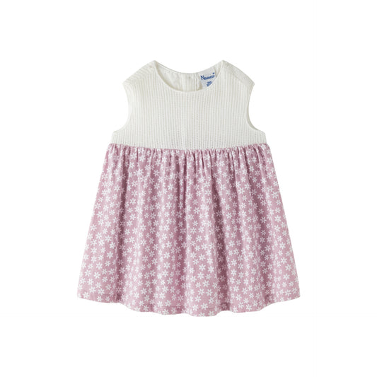 Vestido Bebe Flores Mauve