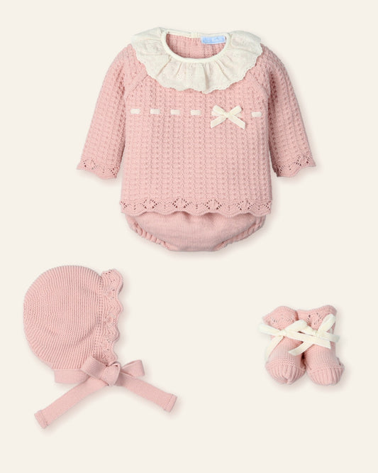 Traje tejido fleur vintage culotte