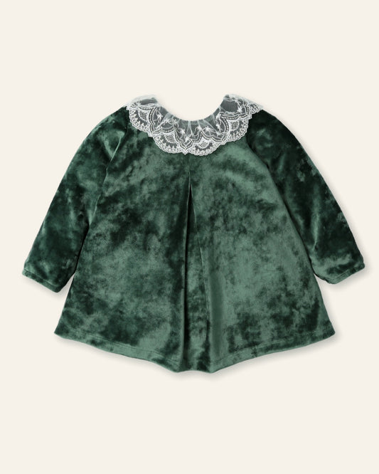 Vestido terciopelo verde