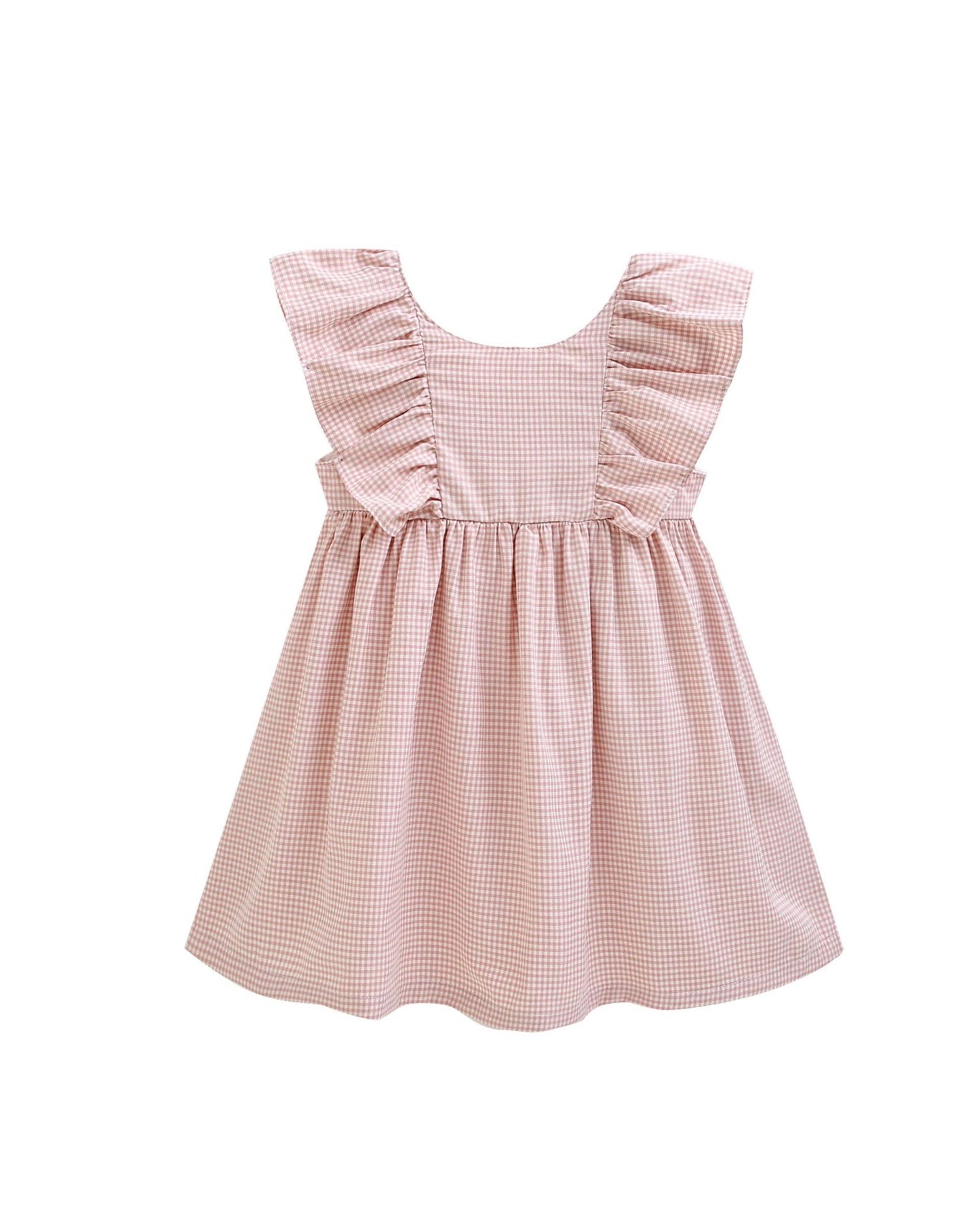 Vestido vichy rosa viejo