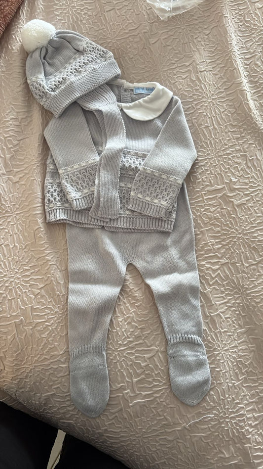 Traje Tejido Mac Ilusion Gris