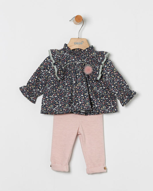 Blusa y Legging Rosa Palo