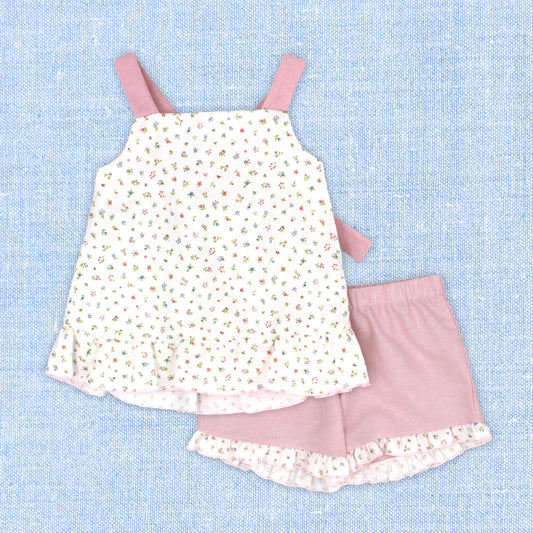 Conjunto Flores Rosa