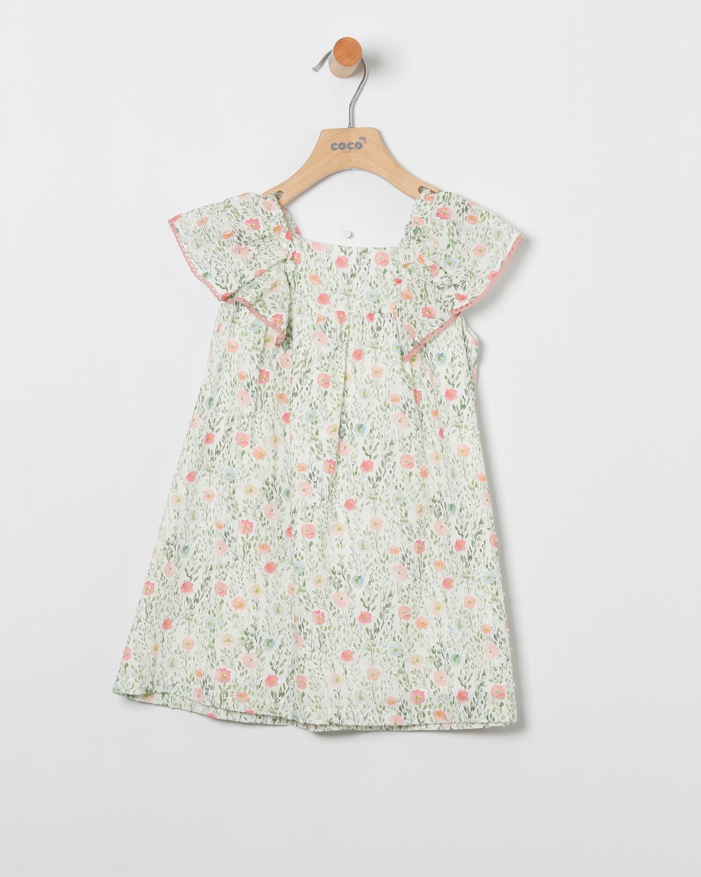 Vestido Flores Coral